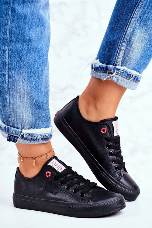 Damskie Trampki Cross Jeans Czarne DD2R4029