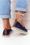 Espadryle Na Plecionej Podeszwie Big Star HH274500 Granatowe