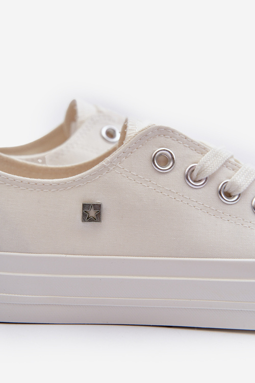 Trampki Męskie Niskie Big Star NN174111 Białe