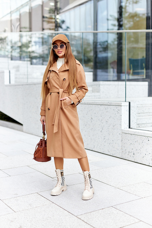 Workery Z Elastycznej Tkaniny Beżowe Love Story