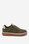 Sneakersy Męskie Niskie Big Star SS174022 HI-POLY SYSTEM Khaki
