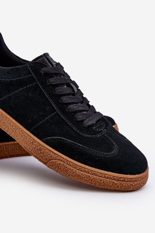 Trampki Męskie Zamszowe Big Star NN174187 Czarne