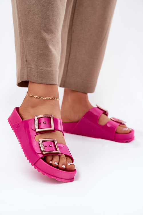 Damskie Klapki Gładkie Pachnące ZAXY NN285093 Fuksja