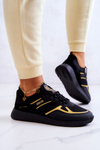 Damskie Sneakersy Big Star JJ274A195 Czarno-Złote