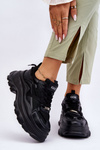 Buty Sportowe Na Masywnej Platformie GOE LL2N4030 Czarne