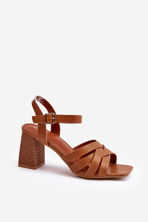 Sandały Damskie Na Słupku Camel Opifiana