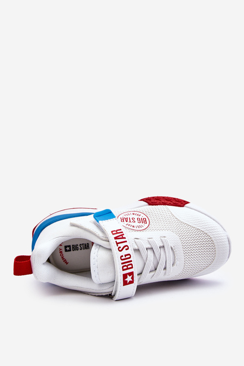 Niskie Dziecięce Buty Sportowe Memory Foam System Big Star LL374213 Białe