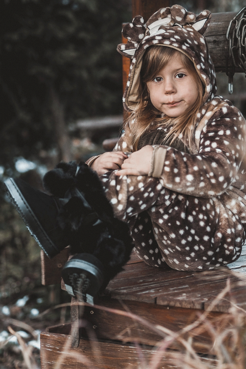 Dziecięce Młodzieżowe Ocieplane Botki Śniegowce Czarne Roofy