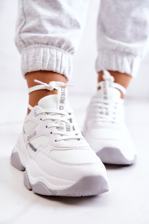 Damskie Sneakersy Buty Sportowe Big Star JJ274579 Białe