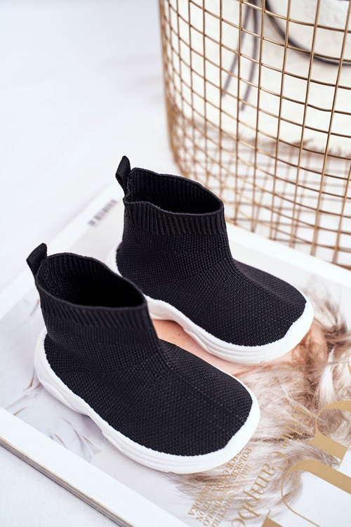 Obuwie Sportowe Dziecięce Wysokie Czarne Viki