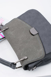 Szara Torebka Damska Kuferek