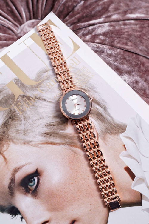 Damski Zegarek Ernest Złoty Róż Beauty