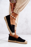 Damskie Zamszowe Espadryle Czarne Joaquin