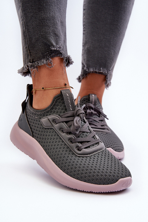 Buty Sportowe Sneakersy Damskie 4F 4FRSS24FLOWF055 Ciemnoszare