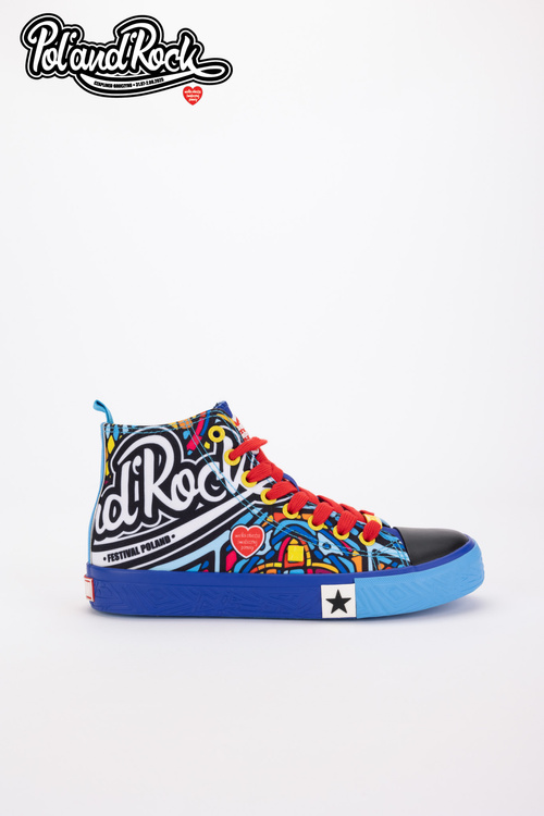 Trampki Pol'and'Rock Festival X Big Star SS174500 Niebieskie
