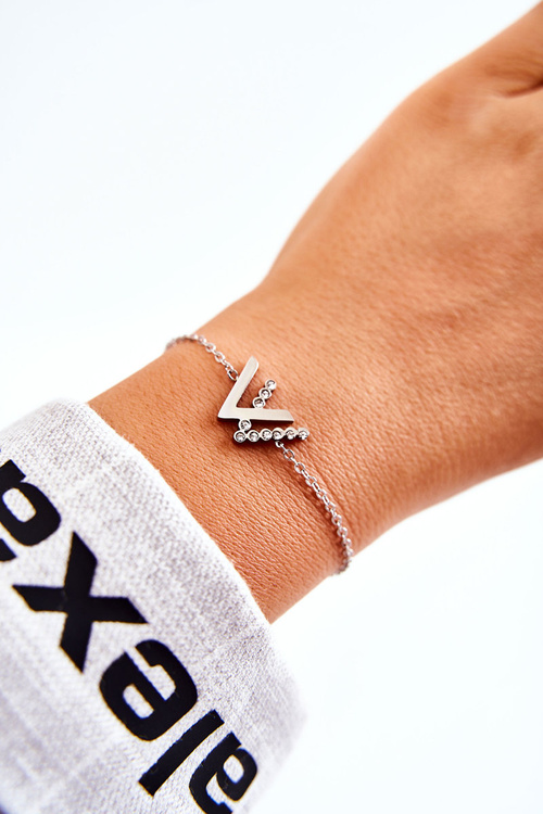 Bransoletka Na Łańcuszku Z Cyrkoniami Srebrna