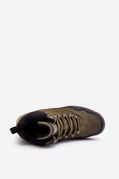 Damskie Ocieplane Buty Trekkingowe Khaki Big Star MM274480