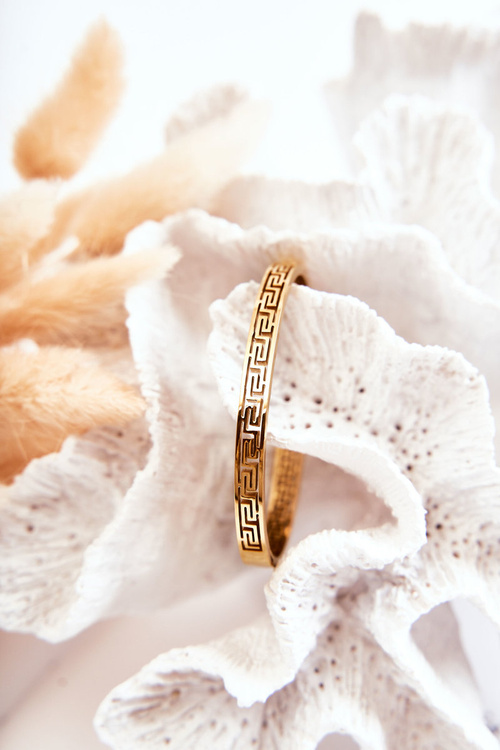 Damska Bransoletka Stalowa Na Zatrzask Złota