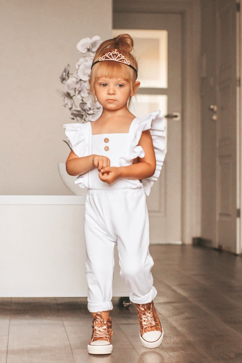 Dziecięce Brokatowe Trampki Złote Ally