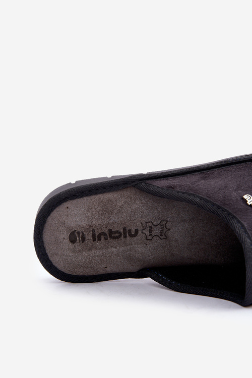 Męskie Obuwie Domowe Kapcie Inblu 9100002H Czarne