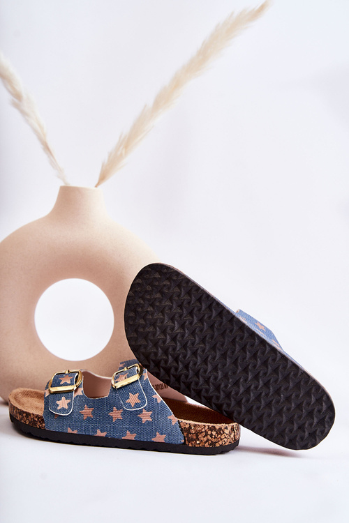 Wygodne Dziecięce Klapki Niebieskie Ander