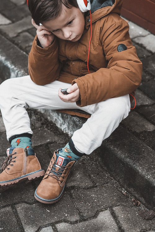 Dziecięce Botki Trapery Big Star KK374130 Camel