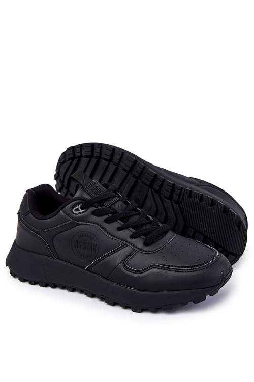 Męskie Klasyczne Buty Sportowe Memory Foam Big Star KK174232 Czarne
