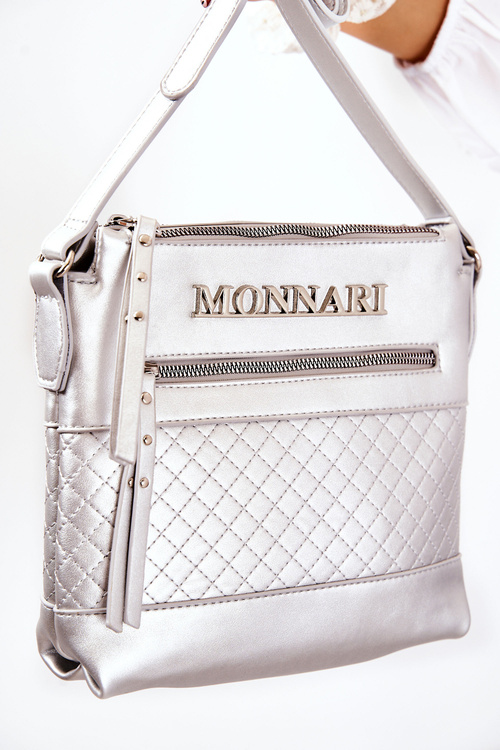 Torebka Listonoszka Monnari A360-022 Srebrna