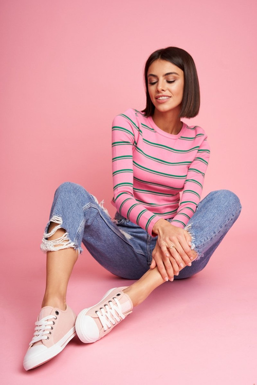 Damskie Trampki Big Star Różowe FF274080