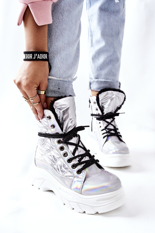 Damskie Trapery Srebrne Ismobe