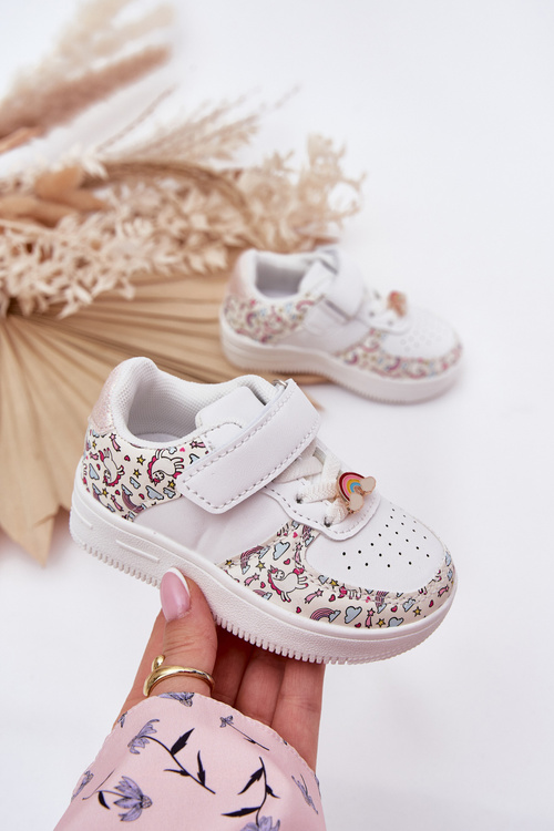 Dziecięce Sneakersy Buty Sportowe Jednorożce Białe Thalia