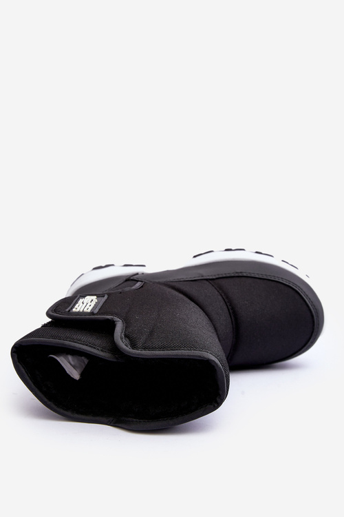 Śniegowce Ocieplane Na Rzep Dziecięce Czarne Big Star MM374119