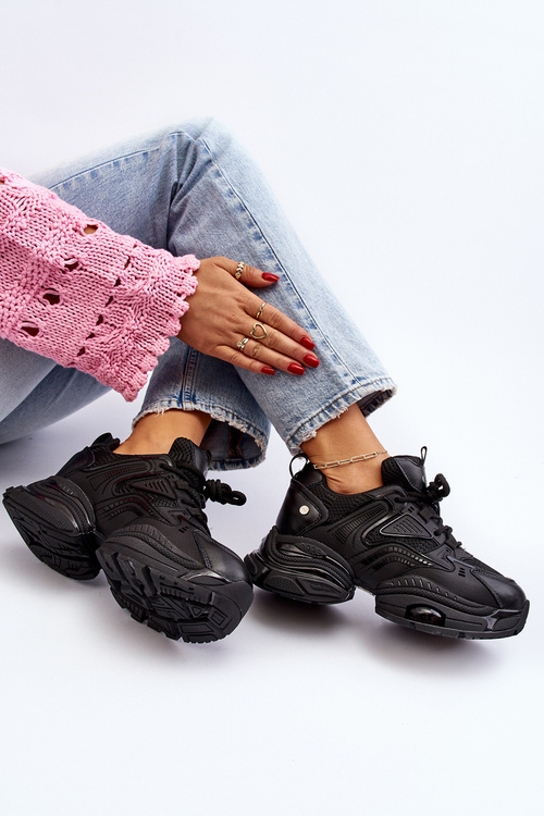 Sneakersy Na Masywnej Podeszwie GOE NN2N4045 Czarne