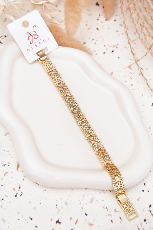 Bransoletka Damska Ze Stali Chirurgicznej Złota