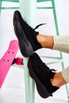 Wsuwane Buty Sportowe Damskie Czarne Dalmiro