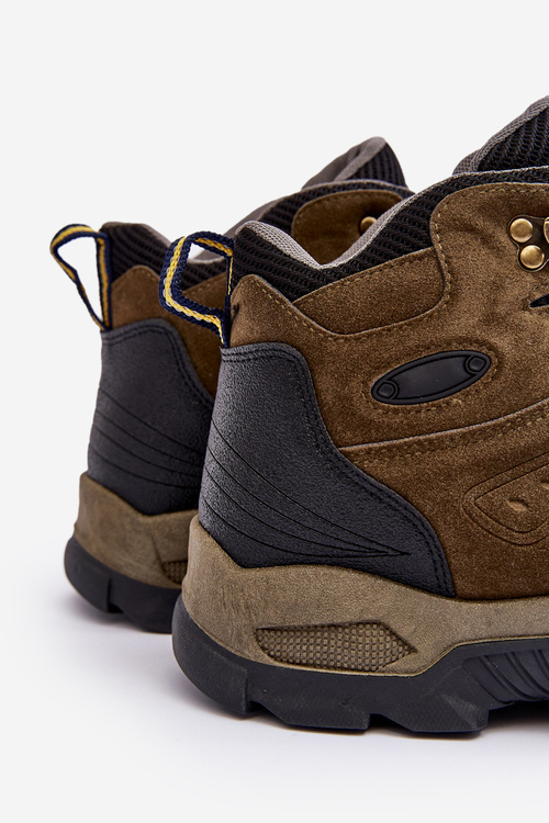 Buty Trekkingowe Trapery Męskie Ciemnozielone Fontanoe