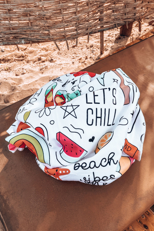 Plecak Torba Ręcznik 3w1 Kolorowy Print Biały