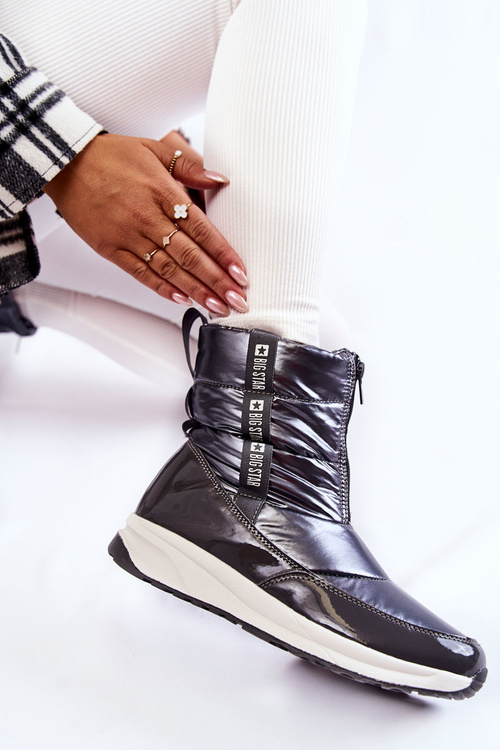 Damskie Śniegowce Big Star KK274391 Ciemnoszare