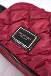 Damska Torebka Listonoszka MONNARI BAG4010-005 Pikowana Burgundowa