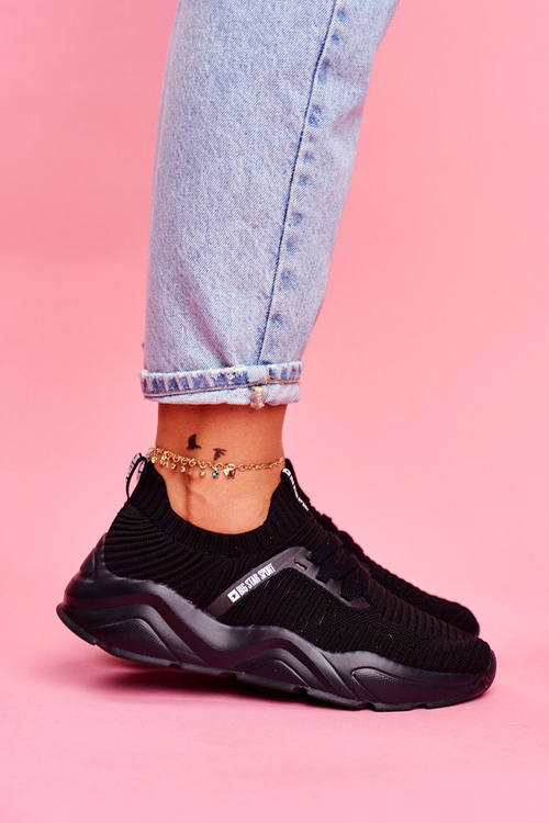 Damskie Sportowe Obuwie Big Star Czarne FF274955