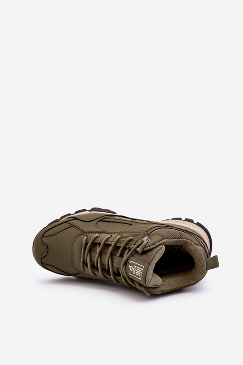 Buty Trekkingowe Ocieplane Zielone Big Star MM174163