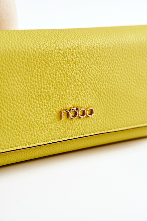 Damski Duży Portfel Skórzany NOBO M0123-C002 Żółty