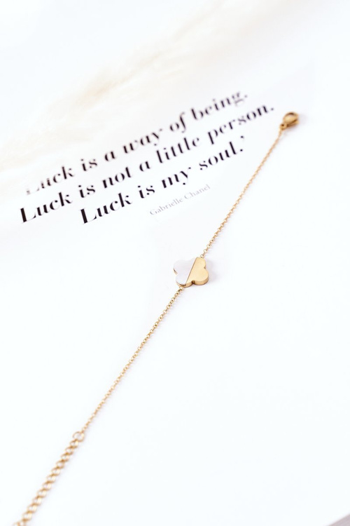 Bransoletka Na Łańcuszku Z Koniczyną Złota