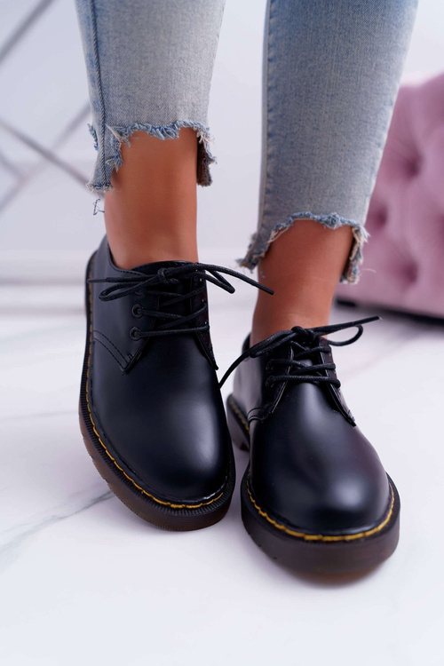 Damskie Półbuty Czarne Martin