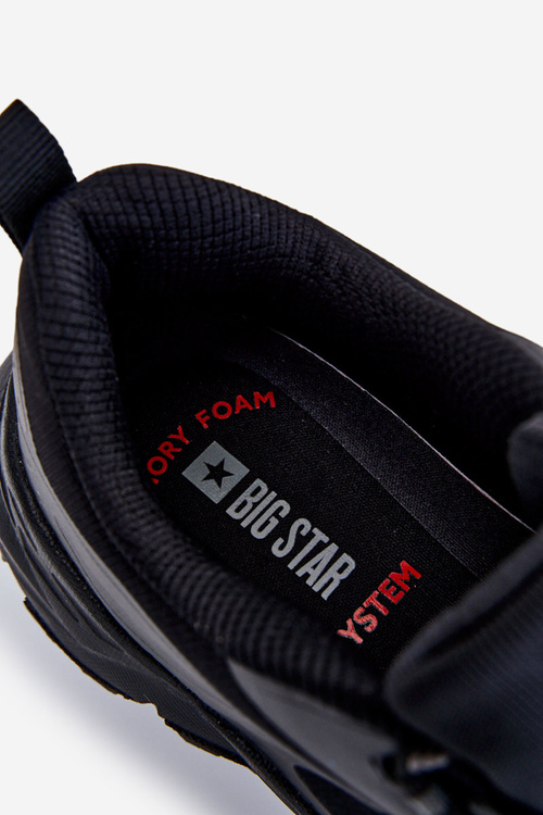 Męskie Klasyczne Buty Sportowe Memory Foam System Big Star LL174127 Czarne