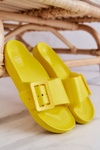 Klapki Damskie Big Star z Klamrą FF274A392 Żółte