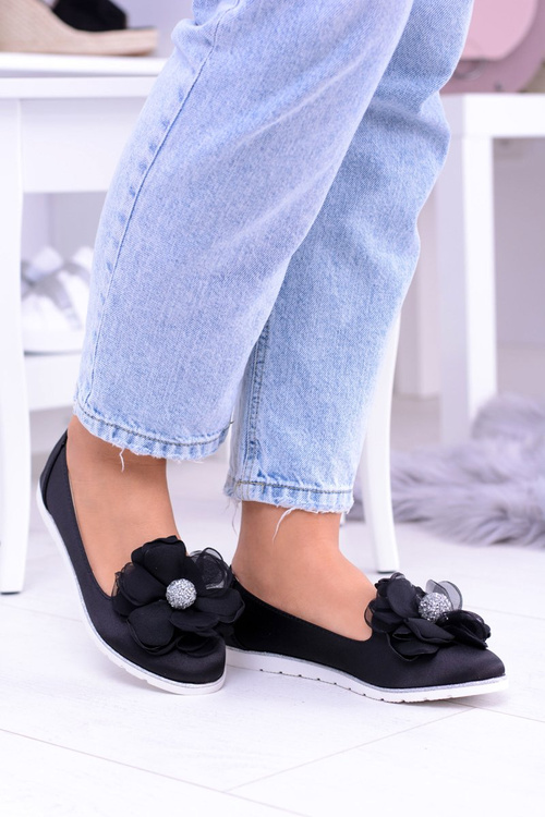 Aksamitne Baleriny Z Dużym Kwiatem Fumiko