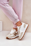 Sneakersy Buty Sportowe Damskie Panterka Beżowe Kalelia