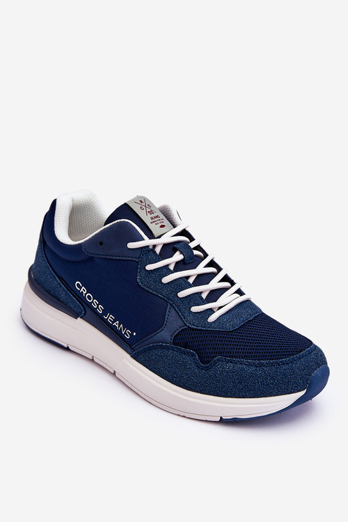 Męskie Buty Sportowe Cross Jeans LL1R4051 Granatowe