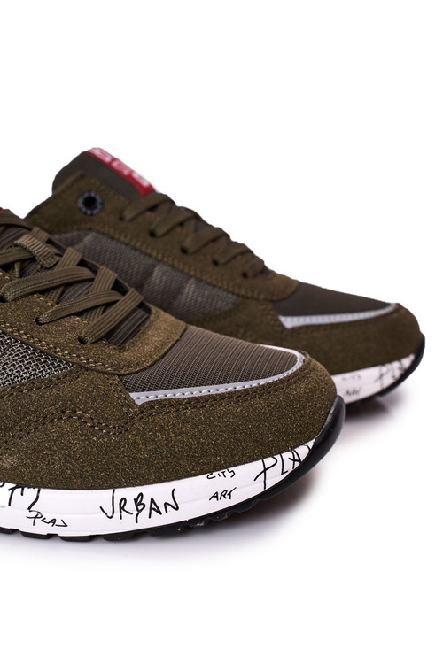 Męskie Sportowe Buty Memory Foam Big Star FF174209 Zielone